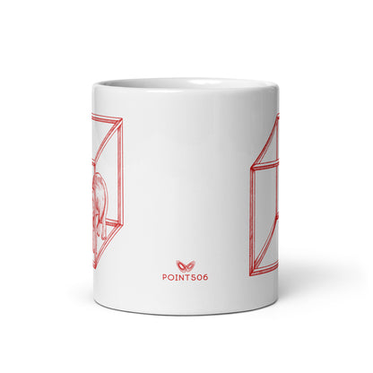 Cube Elephant Sacred Geometry Coffee Mug